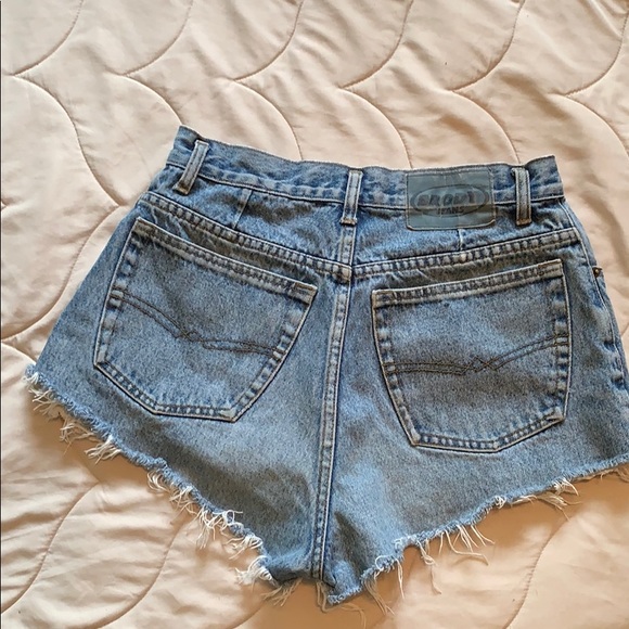 High waisted Jean Cutoff Shorts - Picture 2 of 2